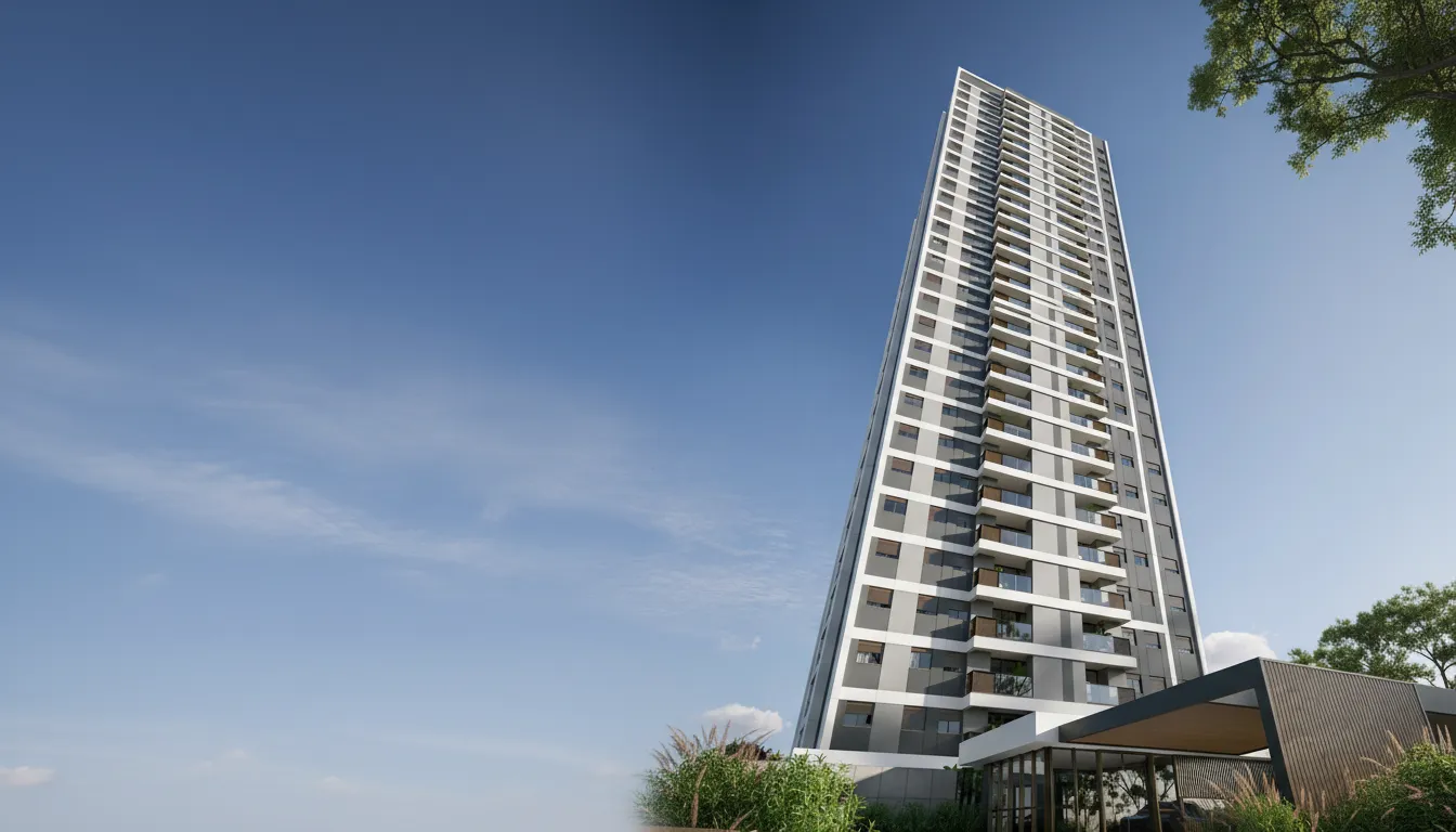Fachada do empreendimento Mistral Residence